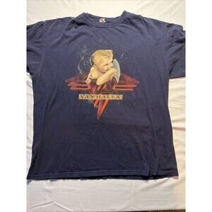 Vintage 2010 Van Halen Smoking Cherub Baby Album Concert T-Shirt Sz XL